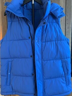 BCBGeneration blue Quilted Puffer Vest